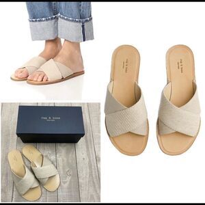rag & bone Keaton Slide in Linen Combo